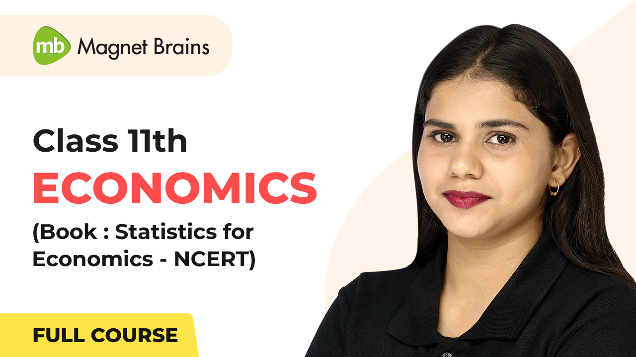 Cover of Class 11 Economics Statistics for Economics CBSE updated course